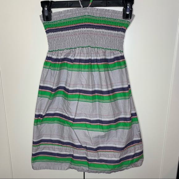 Girl’s O’Neill Striped Halter Dress - Picture 1 of 13